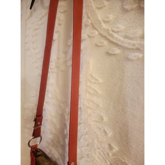 Original THE TREND Red Crocodile Print Cross Body Bag - Picture 10 of 13